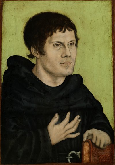 Portrait posthume de Martin Luther en moine augustin - Workshop of Lucas Cranach the Elder  